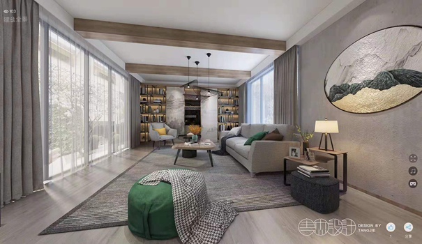 无锡紫苹果装饰 轻奢风格装修