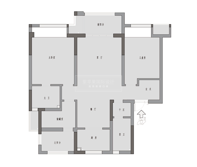 无锡紫苹果装饰 美的公园天下